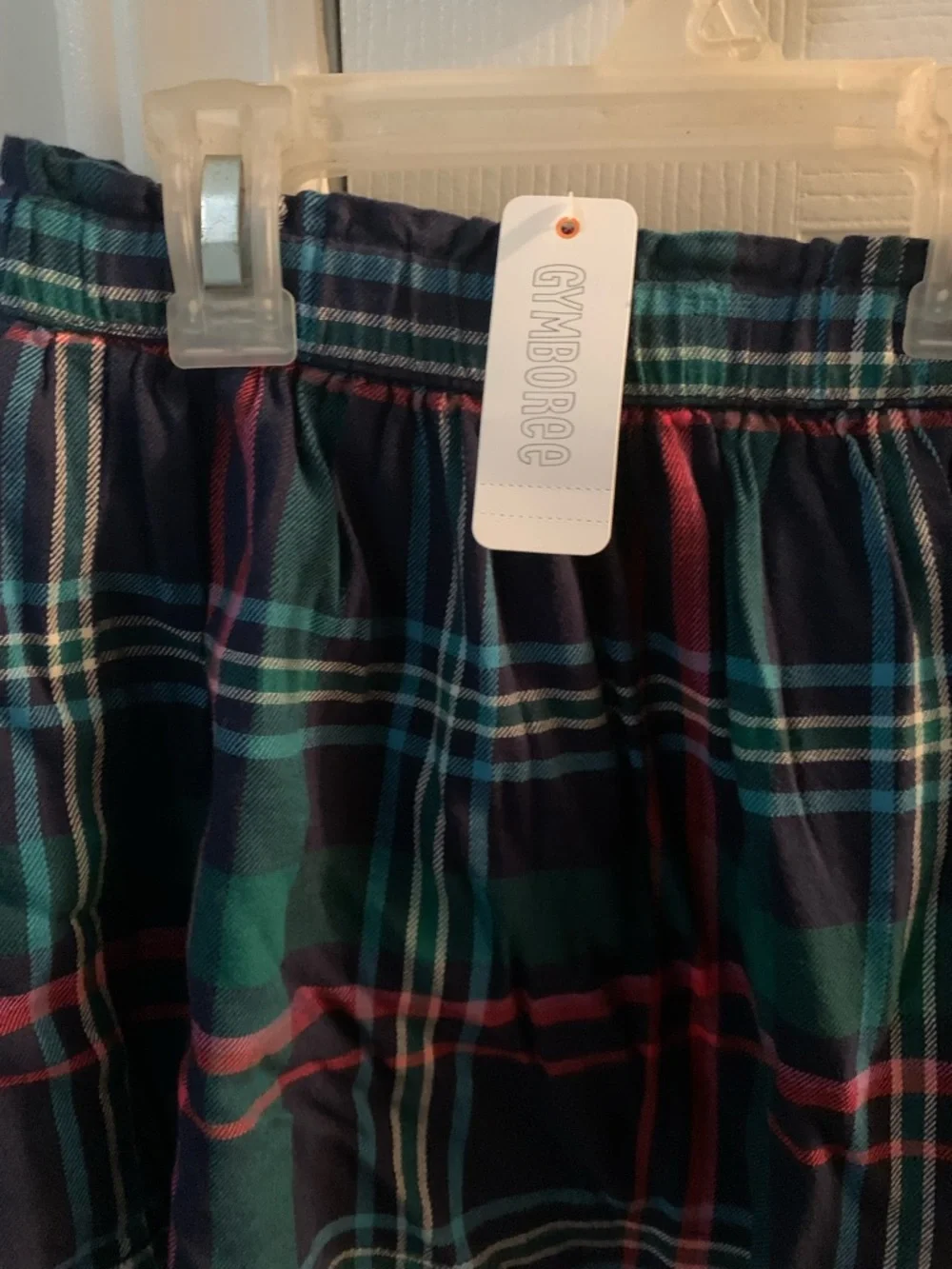 Gymboree Girls Plaid Skirt - Navy, Green & Red Size 5/6 New with Tags